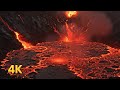 1 Hour 4K Lava Bubbling Inside Volcano Relaxing Sounds For Sleep Study Or Focus