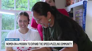 Three women help speed-puzzling become a growing sport.