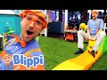 Blippi Visits Whiz Kids Indoor Playground Moving And Learning Educational Videos For Kids