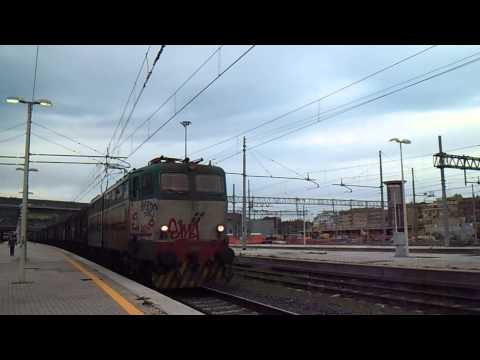 E655.047 sul MRS 67602 Frosinone - Chiasso Smistamento, in transito a Roma Tiburtina