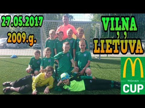 FK Ādaži Carnikava 2009.g. futbolisti MC Donalds Cup turnīrā Viļņā, Lietuva 27.05.2017
