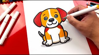 How To Draw A Beagle Puppy