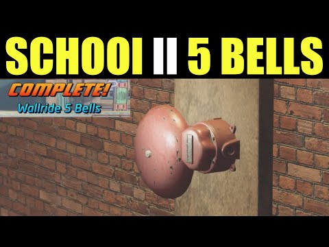 How to "Wallride 5 Bells" School 2 GOAL Challenge 5 bells Location Guide - Tony Hawk Pro Skater 1+2