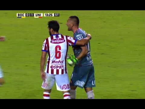 Gol de Gamba. Boca 0 - Unión 1. Fecha 7. Primera División 2016.