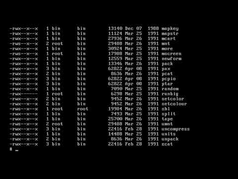 SCO Microsoft XENIX SYSTEM V Booting And Operation