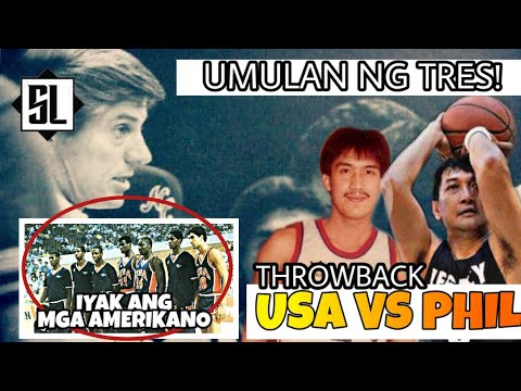 USA TEAM 1985 DINUROG nila ALLAN CAIDIC at SAMBOY LIM! | Jones Cup 1985 Championship