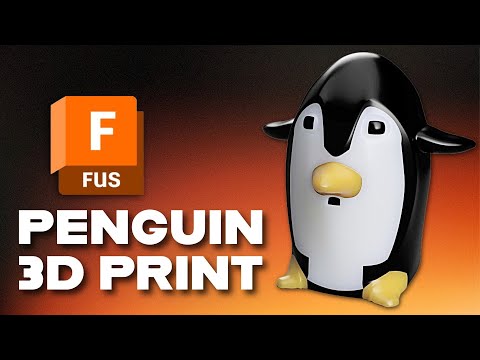 3D Modeling a Penguin in Fusion 360: Full Tutorial for Beginners