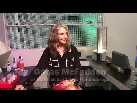 Gates McFadden in McCoy's sickbay at Trekonderoga 2018