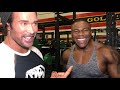 World champion Wole Adesemoye trains legs with Mike O'Hearn Part 1