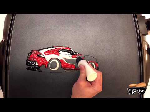 Toyota Supra pancake art!