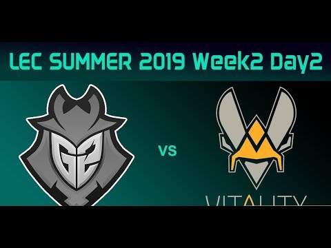 Team Vitality vs G2 Esports | LEC Summer 2019 W2D2 | FULL GAME