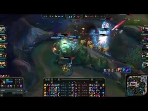 LOL - Bard Ult + Azir Combo Team Fight
