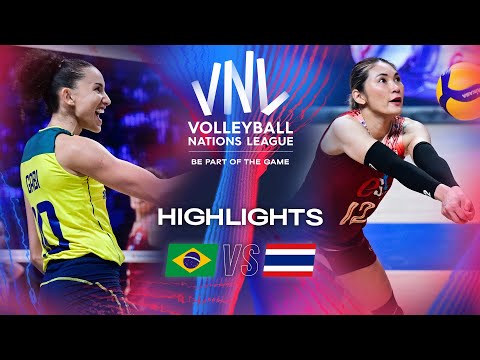 🇧🇷 BRA vs. 🇹🇭 THA - Highlights | Week 2 | Women's VNL 2024