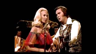 GEORGE JONES &amp; TAMMY WYNETTE - We're Gonna Hold On 1973 (Stereo) Live performance on Hee-Haw