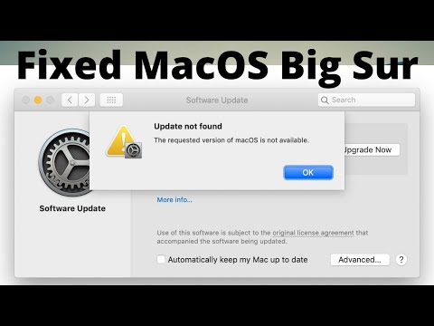 How to Fix macOS Big Sur Update Not Found MacOS Big Sur 11.3.1