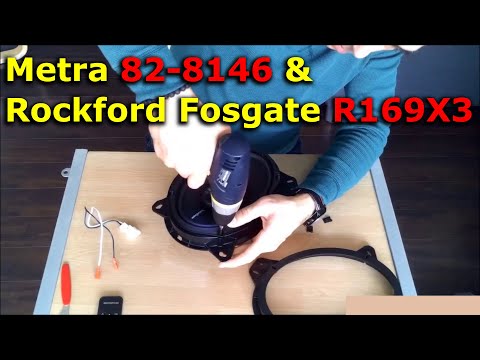 Attaching Rockford Fosgate Prime Speakers to Metra Mounting Brackets Subaru Toyota Front Door