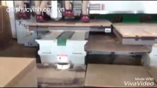 Máy phay router cnc 2 bàn 4 đầu