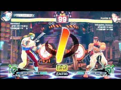 SSF4 AE 2012: dendaia (Vega) vs tokugawa_ieyasuu (Ryu)
