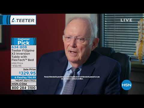 Teeter FitSpine X3 Inversion Table with FlexTech Bed