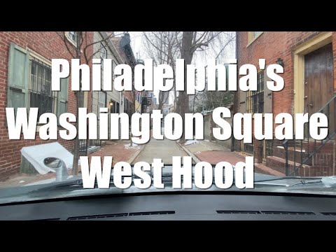 Driving Tour Philadelphia's Washington Square West Hood | Center City Trendy Classy Area (Narrated)