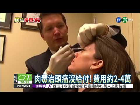 不只瘦臉! 肉毒桿菌治偏頭痛