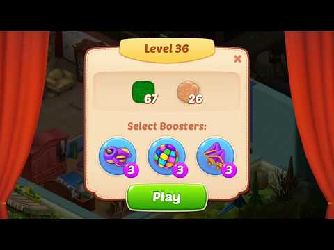Homescapes Level 36 Walkthrough