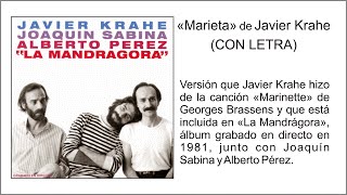 JAVIER KRAHE - Marieta (con LETRA)