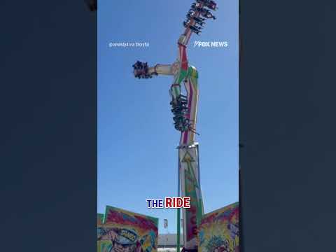 WATCH: People STUCK in mid-air after Houston rodeo ride malfunction #shorts #us #viral