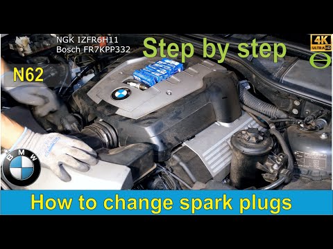 How to change the spark plugs on the BMW N62 engine - step by step - E65, E70 X5, E60, E63
