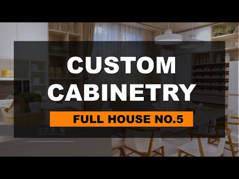 Modern Style of Full House Customization In White & Wooden Texture Series