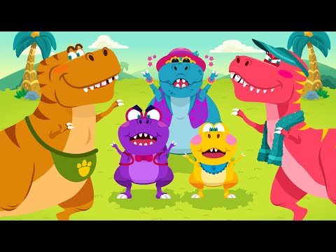 [Sing Along] Tyranosaurus Family | Dino T-rex Family Song | Dinosaur Nursery Rhymes & Kids Songs