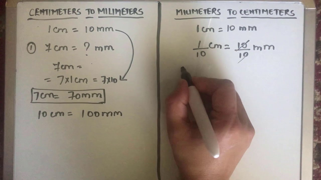HOW TO CONVERT CENTIMETERS (CM) TO MILLIMETERS (MM) AND MILLIMETERS (MM) TO CENTIMETERS (CM)