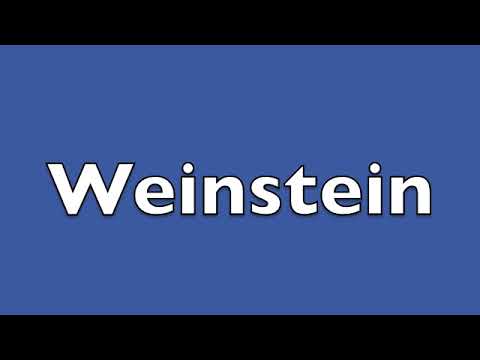 How to pronounce Weinstein