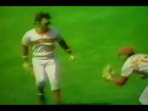 Dave Concepcion Famous Bobble Catch With Dave Collins! "Cincinnati Reds"
