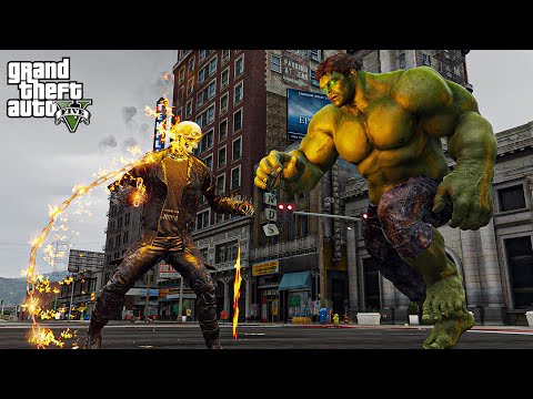 GTA 5 - Hulk VS Ghost Rider | Epic Death Battle!