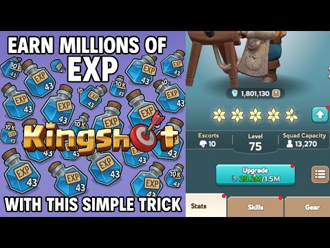 THIS IS HOW YOU GET FREE MILLIONS OF HERO XP  IN KINGSHOT