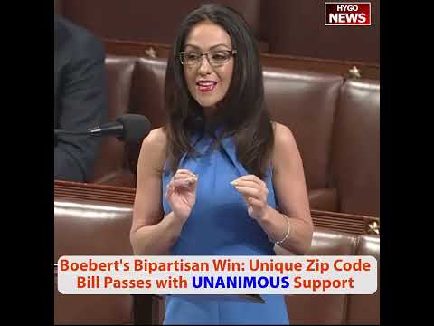 Lauren Boebert's Bipartisan Win: Unique Zip Code Bill Passes with UNANIMOUS Support