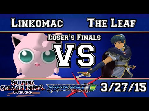 RRX9! - Linkomac (Jigglypuff) Vs The Leaf (Marth) - SSBM Losers Finals - Melee