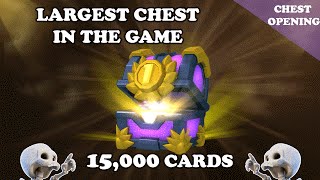 [Chest Opening] Clash Royale | 15,000 Cards | First Place Largest Chest From 250,000 Gem Tournament