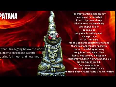 Katha Phra Ngang para charme, amor, boa sorte, bons negócios, bom para riqueza, proteção contra perigo…