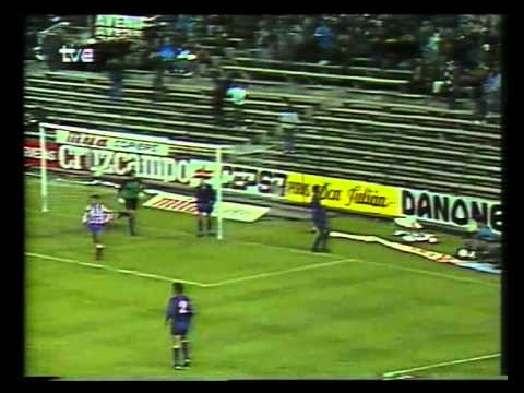 1988/89.- Atlético Madrid 4 Vs FC Barcelona 0 (Copa del Rey - Cuartos Vta.)