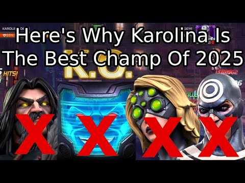 7 Star Rank 4 Karolina Dean Gameplay! What A Monster! | Marvel Contest Of Champions