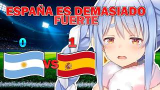 Pekora ve a argentina perder contra españa