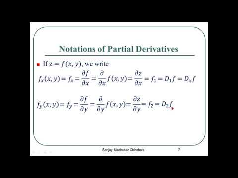 Multivariable Calculus Lecture 7 (Partial Differentiation)