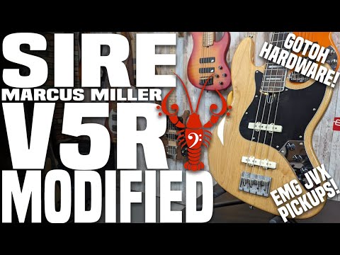 Sire V5R Upgraded - EMG X JVX Pickups & Gotoh X-Nickel Hardware! -LowEndLobster Builds