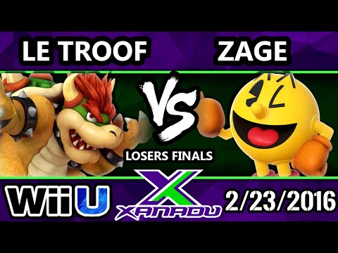 S@X 138 - OCO Le Troof (Bowser) Vs. DMG | Zage (Pac-Man) SSB4 Losers Finals - Smash 4