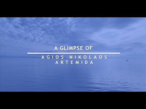 Aerial View of Agios Nikolaos beach, Artemida, Attica, #Greece - #DroneFootage HD