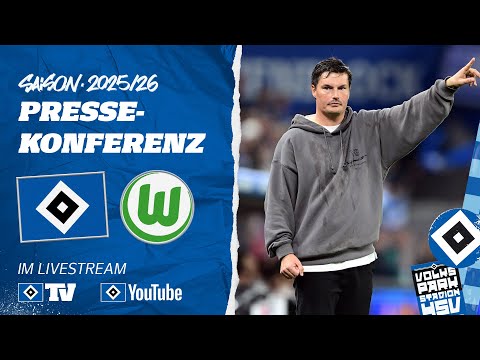 RE-LIVE: MATCHDAY PRESS CONFERENCE | HSV vs. VfL Wolfsburg | Matchday 8