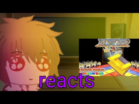 undertale reacts to The Disco Devil, Hole Punch WITH LYRICS - Paper Mario: The Origami King Cover