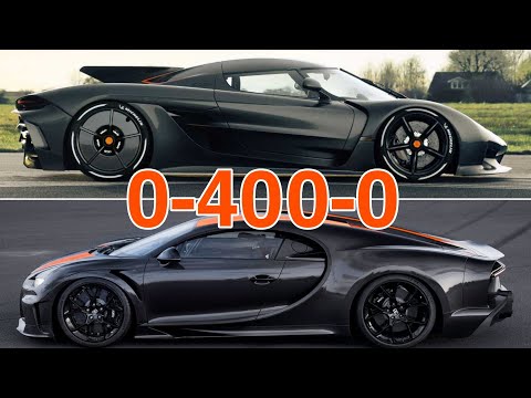 0-400-0  BUGATTI Chiron Super Sport 300+ Vs KOENIGSEGG Jesko Absolute.(Cinematic)